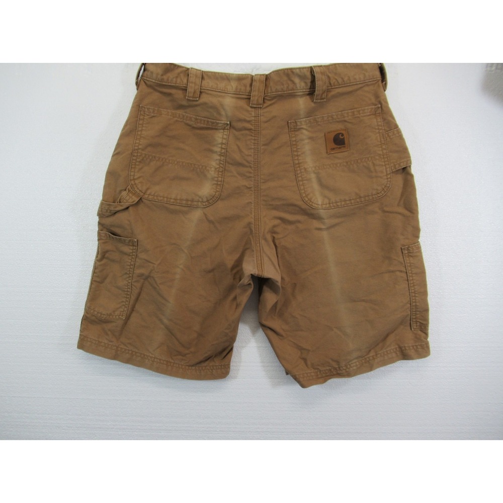 Vintage Distressed  Faded Carhartt Carpenter Shorts Men 36 Brown Workwear B147